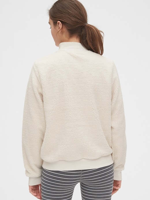 Image number 2 showing, Sherpa Half-Zip Pullover Sweatshirt