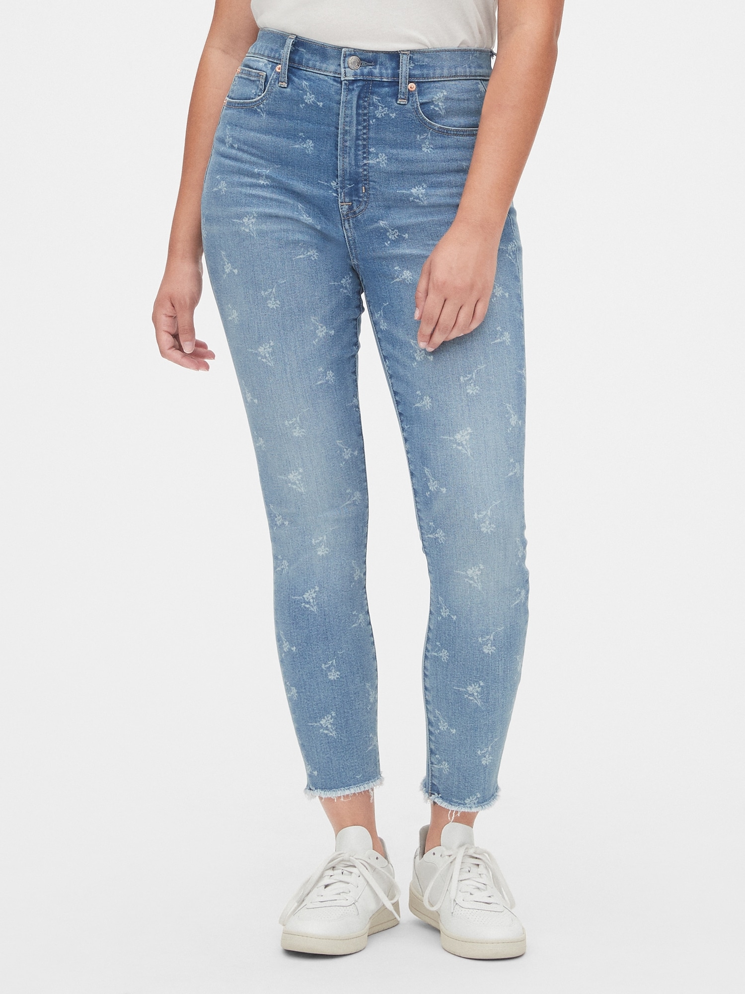 gap high rise true skinny ankle jeans