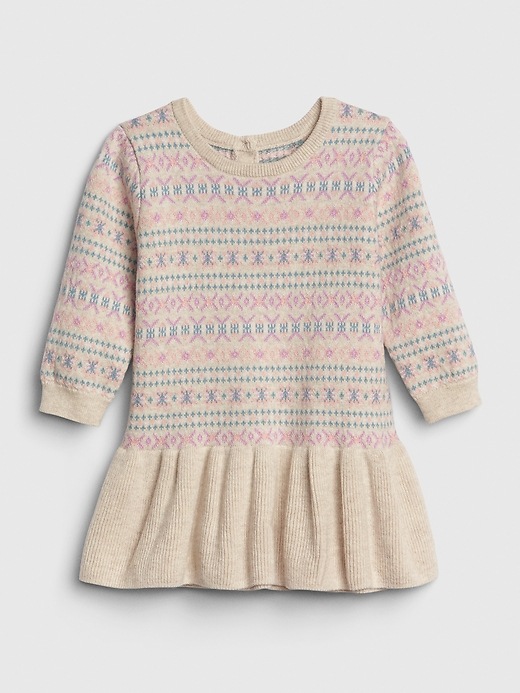 Image number 1 showing, Baby Fair Isle Sweater Dress
