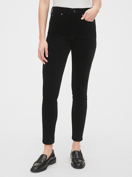 Image number 6 showing, High Rise Velvet True Skinny Ankle Jeans with Secret Smoothing Pockets