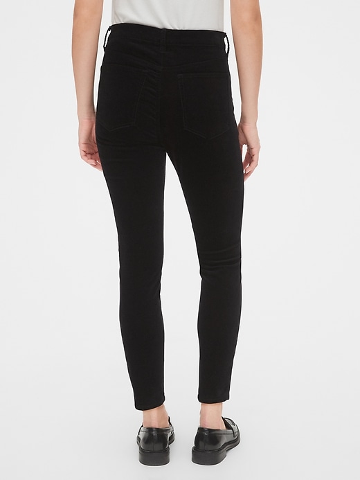 Image number 7 showing, High Rise Velvet True Skinny Ankle Jeans with Secret Smoothing Pockets