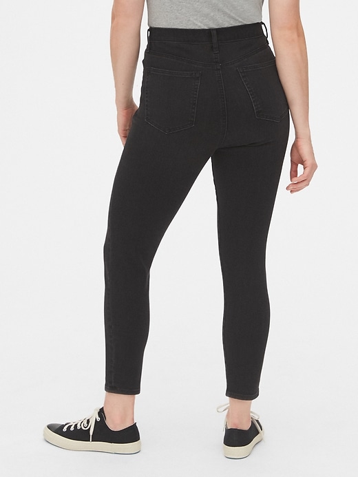 2 of 8 showing, with the color washed black of product Sky High True Skinny Ankle Jeans with Secret Smoothing Pockets in 360 Stretch