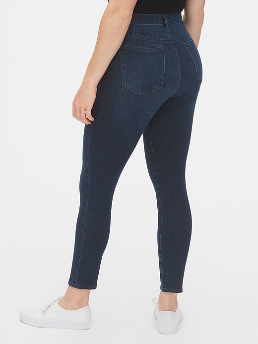 Sky High True Skinny Ankle Jeans with Secret Smoothing Pockets in 360 Stretch Gap