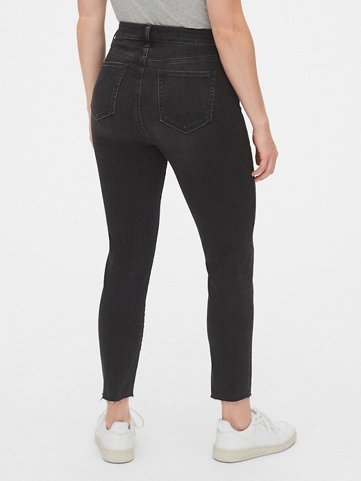 2 of 8 showing, with the color washed black of product High Rise Curvy True Skinny Ankle Jeans with Secret Smoothing Pockets