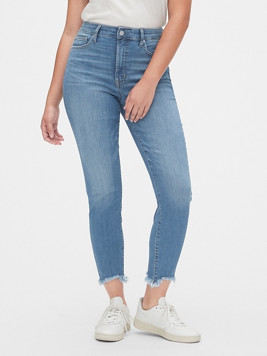 Image number 1 showing, High Rise Curvy True Skinny Ankle Jeans with Secret Smoothing Pockets