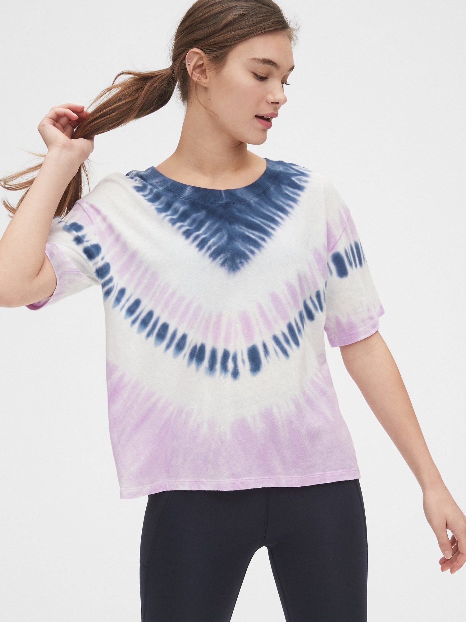 GapFit Oversized Tie Dye T Shirt Gap