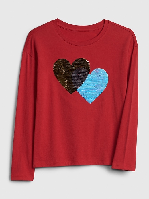 Image number 2 showing, Kids Holiday Flippy Sequin Graphic T-shirt