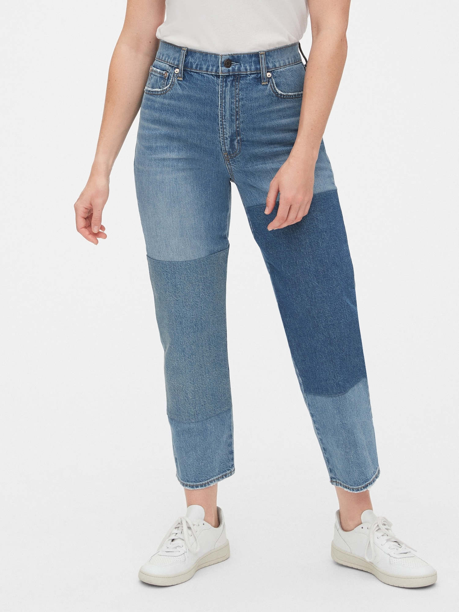 gap patchwork jeans