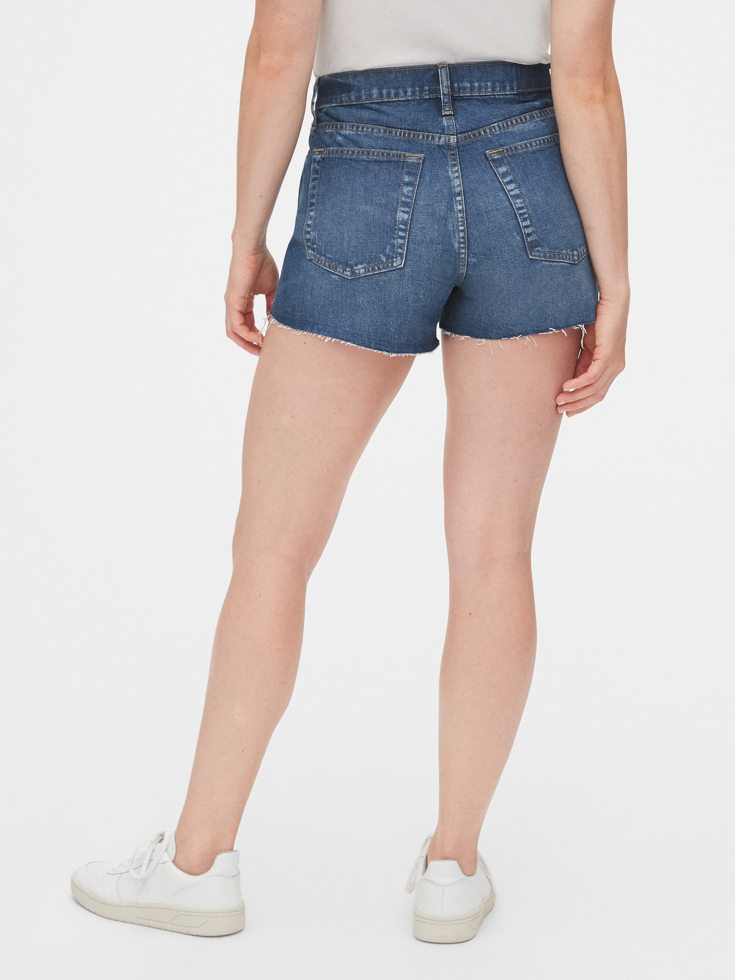 gap high waisted jean shorts