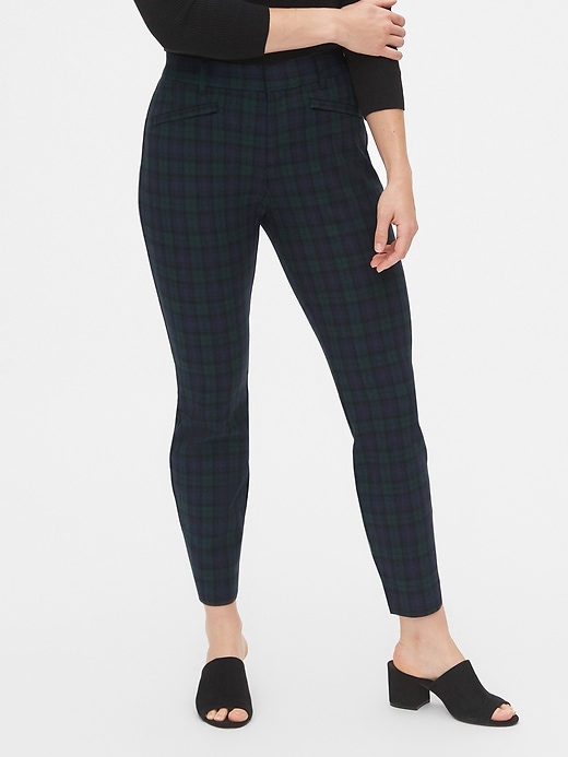 Image number 1 showing, Plaid Skinny Ankle Pants