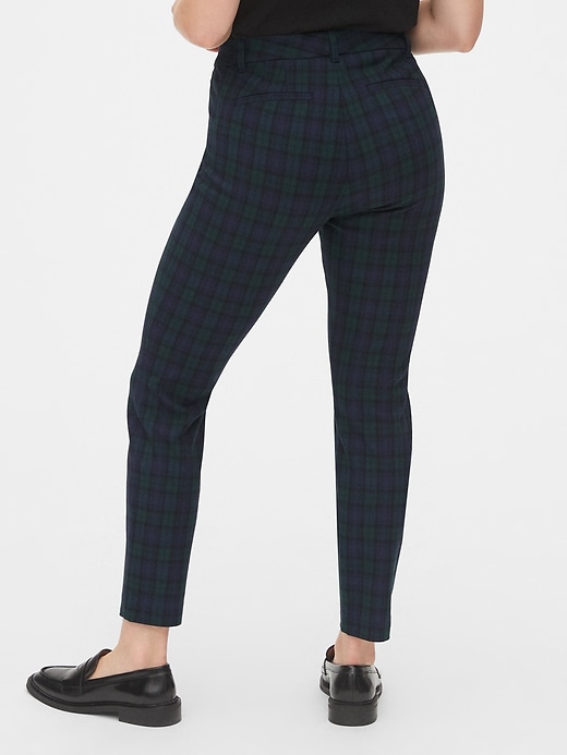 Image number 2 showing, Plaid Curvy Skinny Ankle Pants