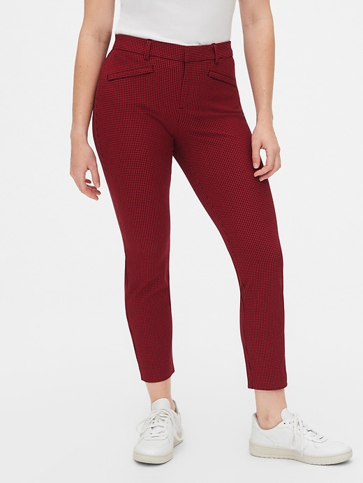 Image number 1 showing, Plaid Skinny Ankle Pants