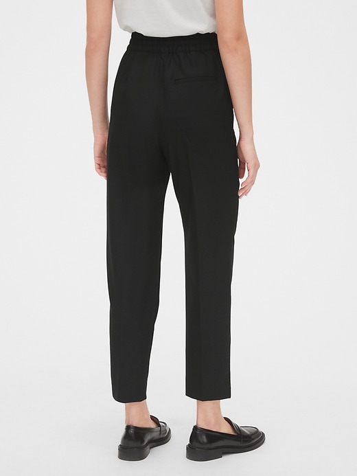 Image number 7 showing, High Rise Tie-Waist Pants