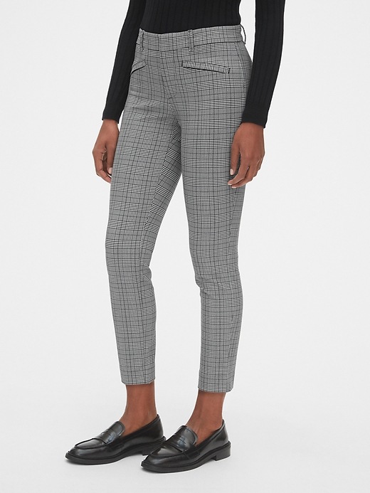 Gap plaid skinny ankle pants deals