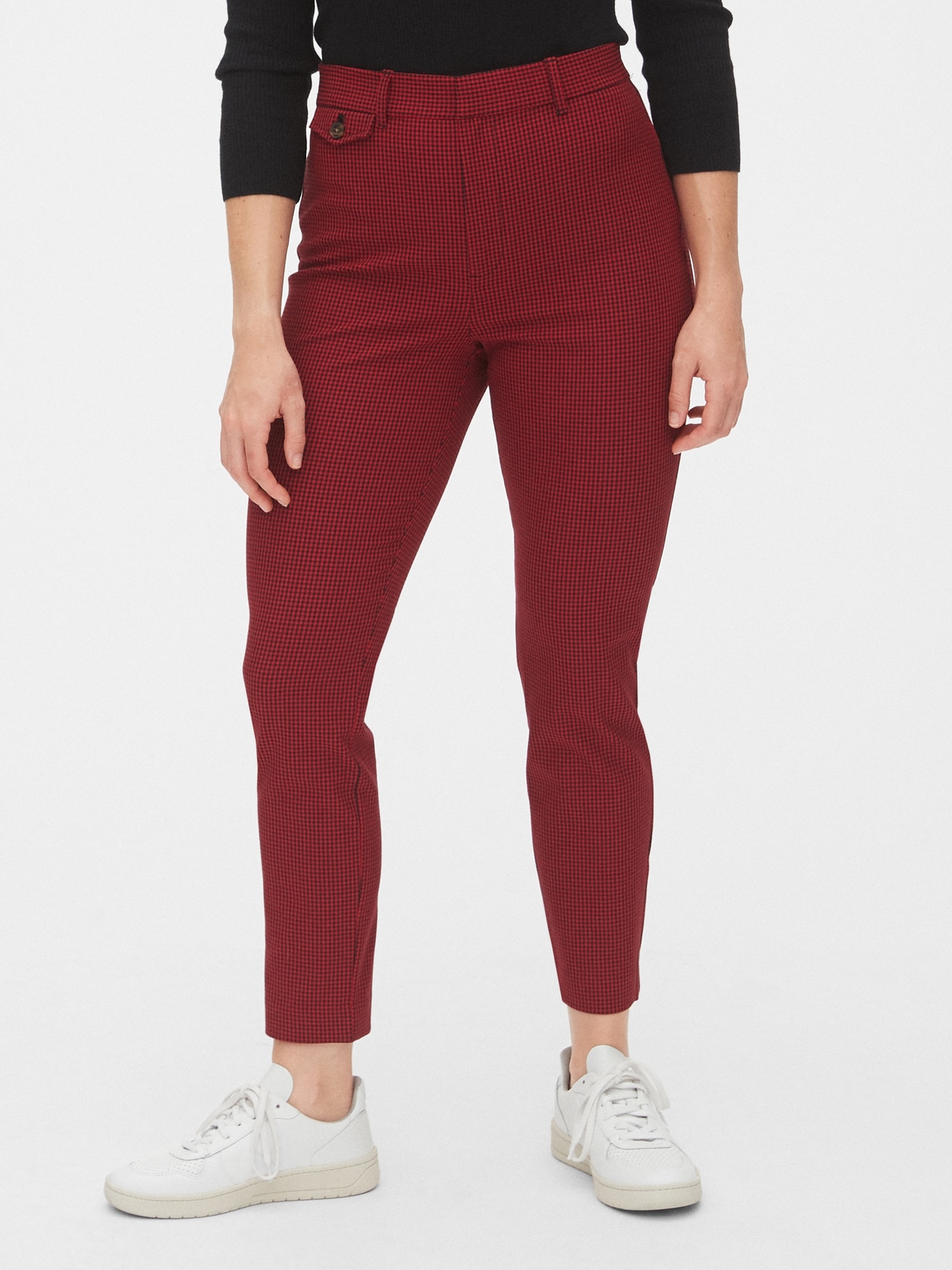Gap plaid store skinny ankle pants