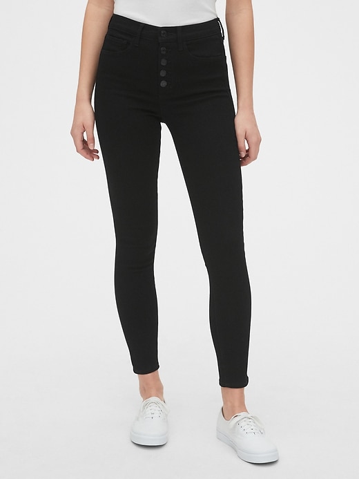 Image number 6 showing, High Rise Button-Fly Favorite Jeggings with Secret Smoothing Pockets