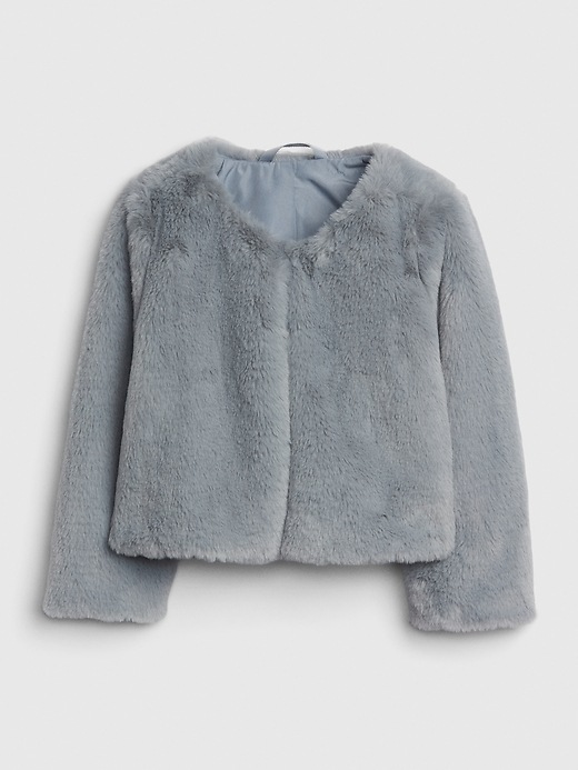View large product image 1 of 1. Toddler Faux-Fur Crop Jacket