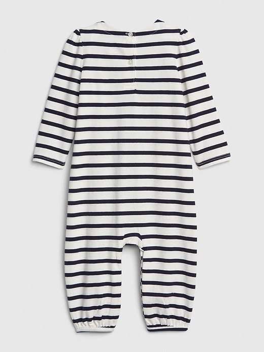 Image number 2 showing, Baby Stripe Heart One-Piece