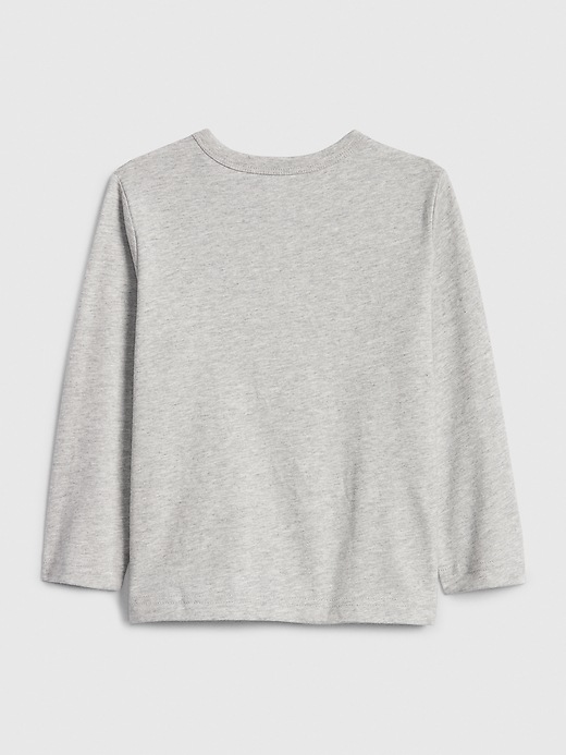 2 of 8 showing, with the color light heather grey of product Toddler Graphic T-Shirt