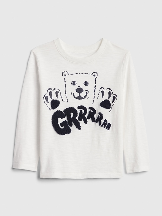 1 of 8 showing, with the color new off white of product Toddler Graphic T-Shirt