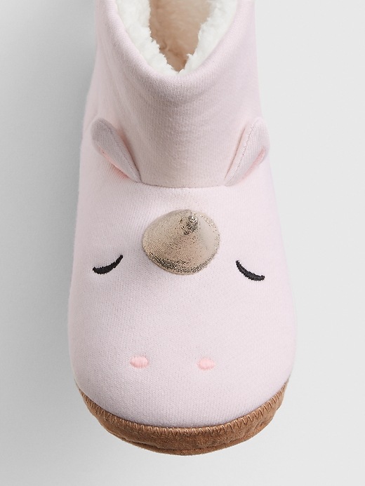 Image number 2 showing, Kids Unicorn Slipper Booties