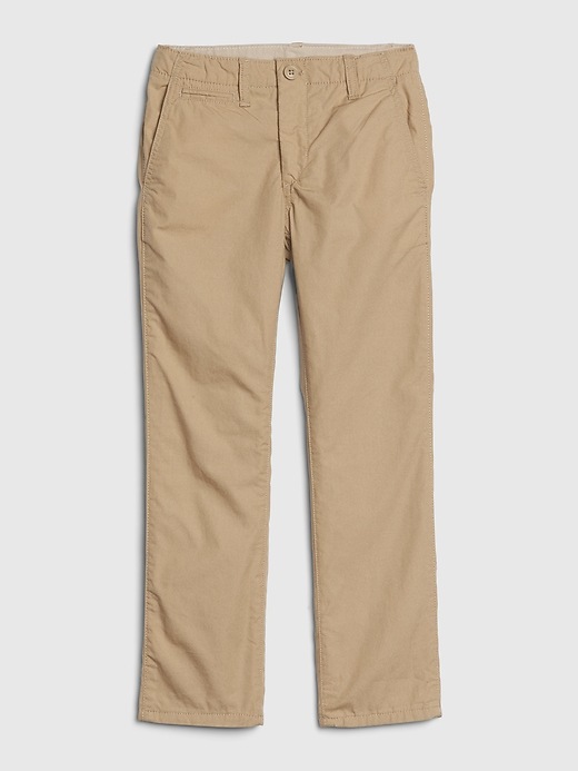 Image number 4 showing, Kids Jersey-Lined Straight Khakis