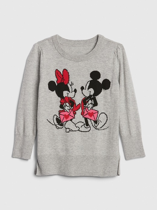 Image number 1 showing, babyGap &#124 Disney Minnie Mouse and Mickey Mouse Tunic Sweater