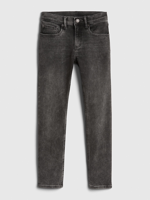 1 of 8 showing, with the color grey wash of product Kids Skinny Jeans with Washwell™