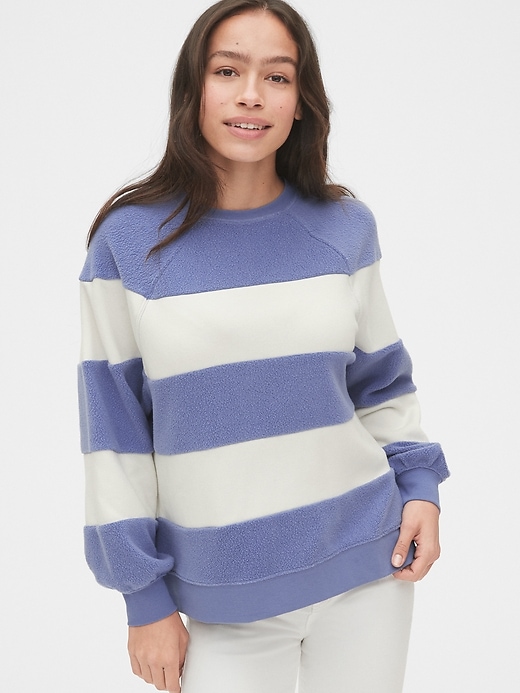 Image number 7 showing, Textured Stripe Raglan Sweater