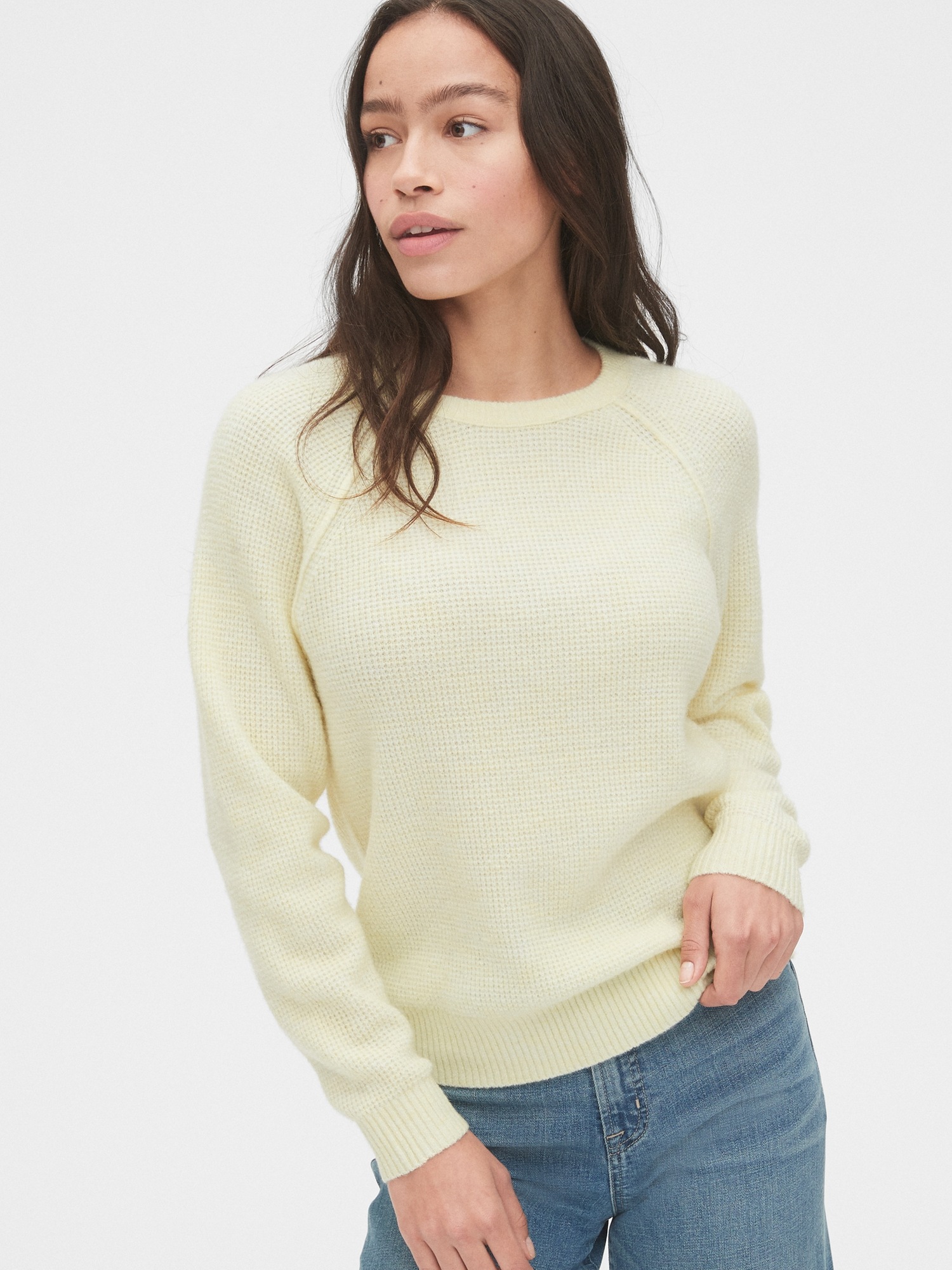 Gap waffle knit best sale sweater