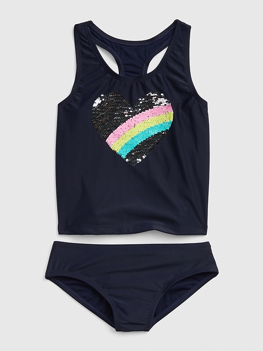 Image number 1 showing, Kids Flippy Sequin Swim Two-Piece