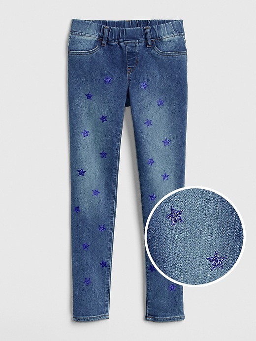 Image number 1 showing, Kids Star Jeggings with Stretch