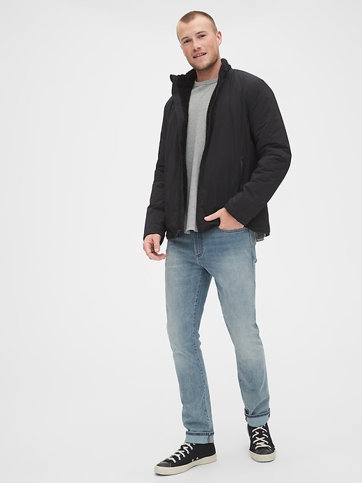 Image number 3 showing, Sherpa-Lined Zip Jacket