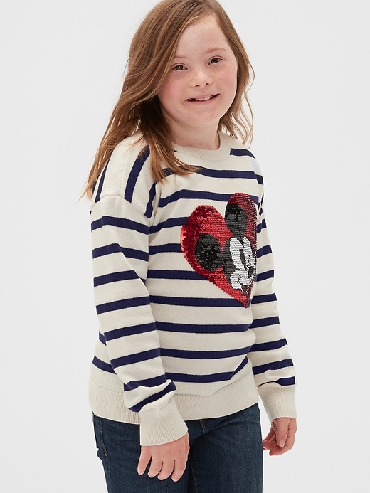 Image number 2 showing, GapKids &#124 Disney Mickey Mouse Flippy Sequin Sweater