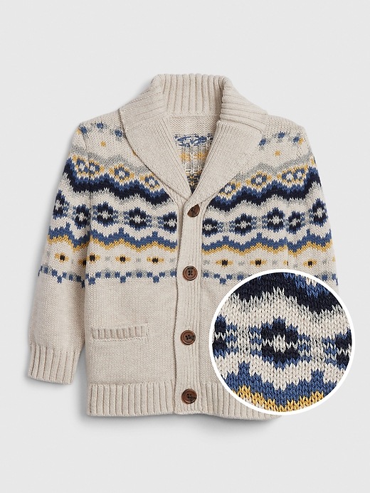 Image number 1 showing, Baby Fair Isle Cardi Sweater
