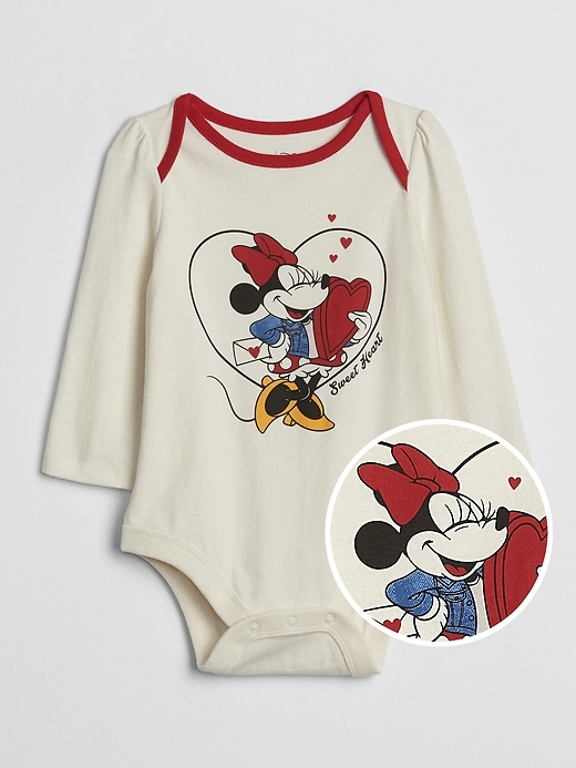 View large product image 1 of 1. babyGap &#124 Disney Minnie Mouse Bodysuit