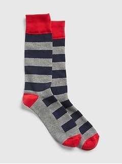 Boys 3 Pack Cotton Crew Dress Socks School Uniform Colors