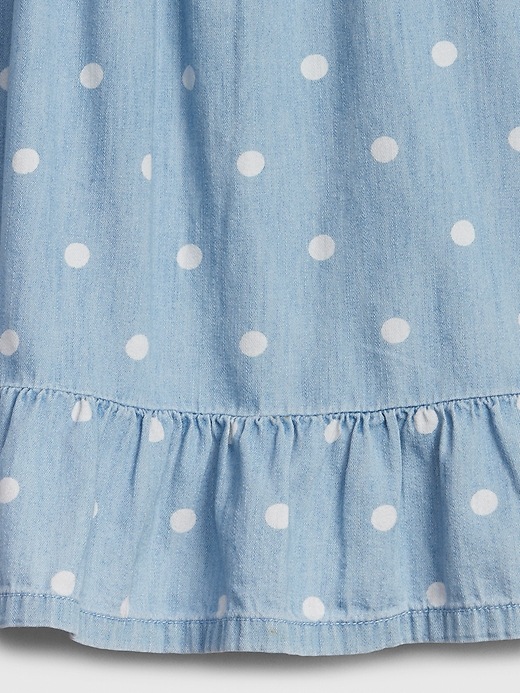 Image number 3 showing, Toddler Denim Dot Dress