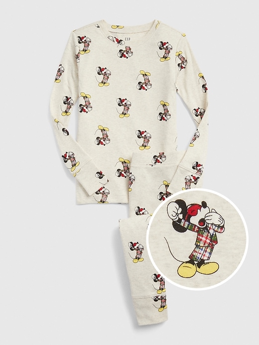 Image number 1 showing, GapKids &#124 Disney Mickey Mouse Holiday PJ Set