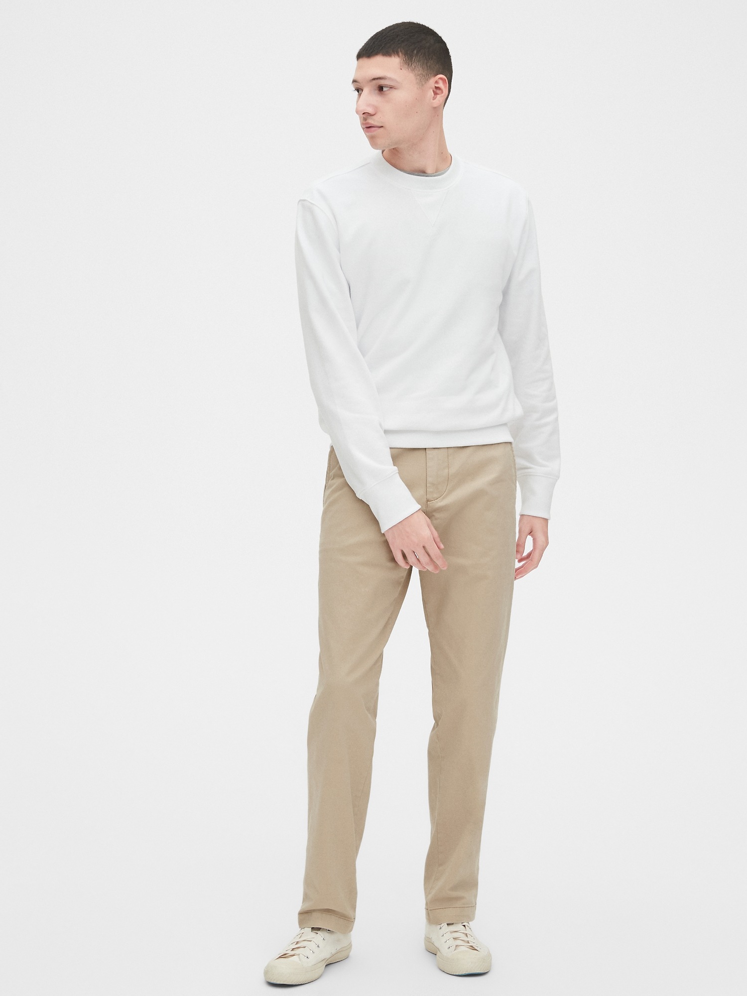 gap straight stretch khakis