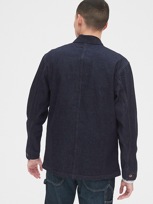 2 of 8 showing, with the color rinsed of product Denim Chore Jacket