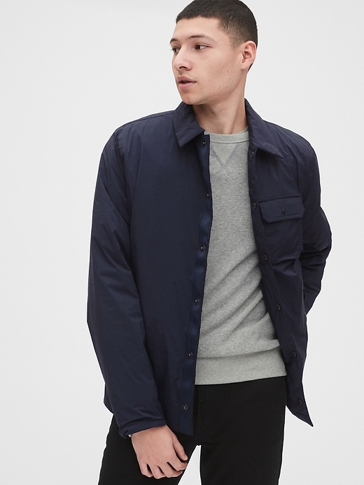 1 of 8 showing, with the color new classic navy of product Lightweight Performance Jacket
