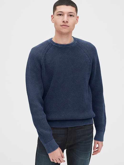 View large product image 1 of 1. Waffle-Knit Sweater