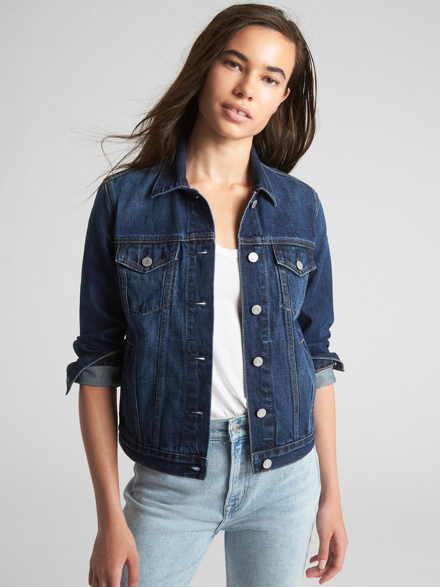 gap stretch denim jacket