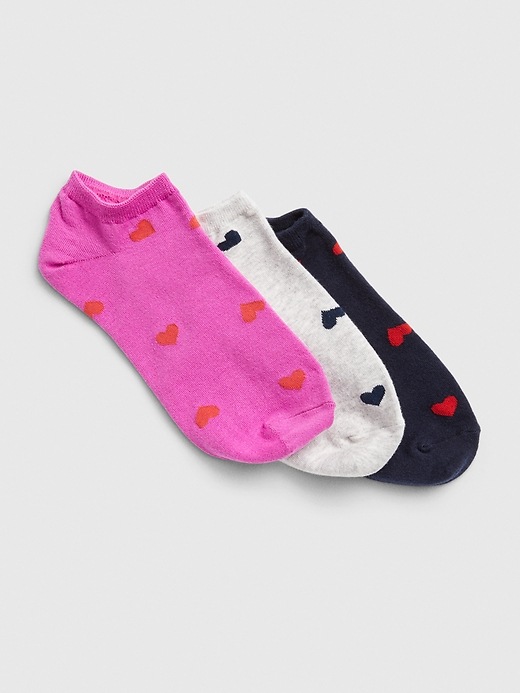 View large product image 1 of 1. Heart Ankle Socks (3-Pack)