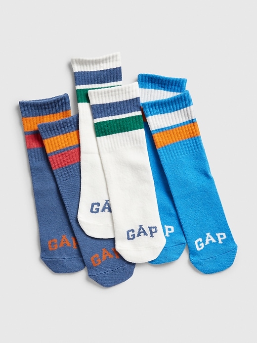 View large product image 1 of 1. Kids Gap Logo Tube Socks (3-Pack)