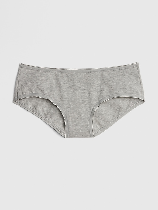 1 of 8 showing, with the color gray of product Stretch Cotton Hipster