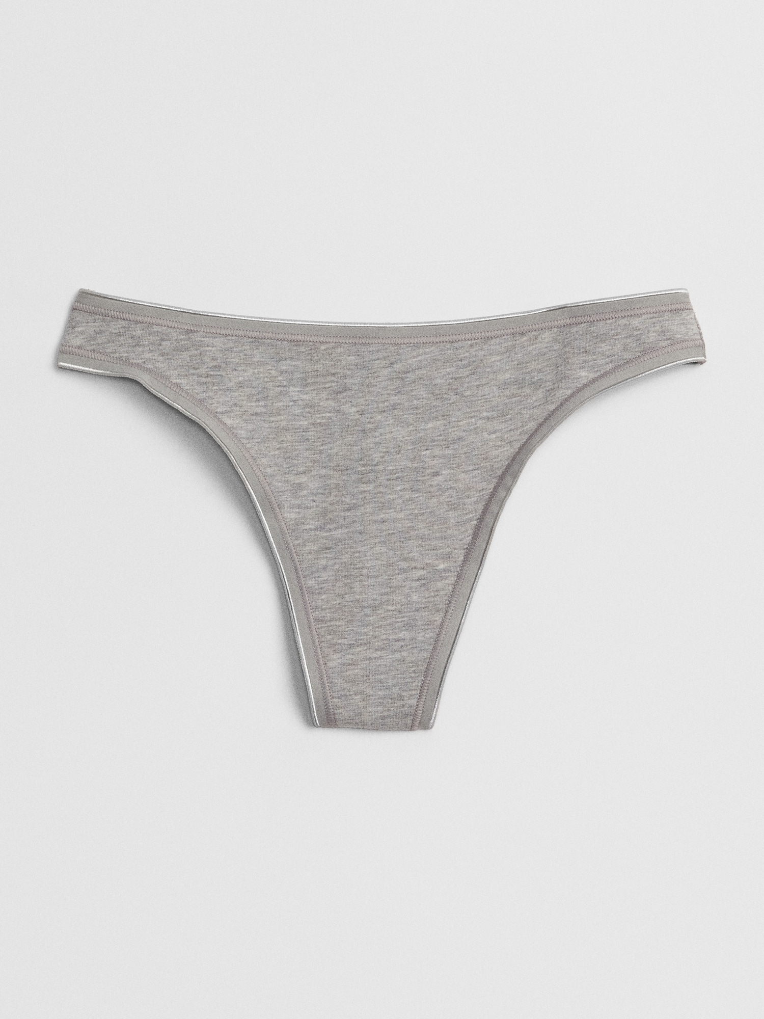 Gap Stretch Cotton Thong In Gray