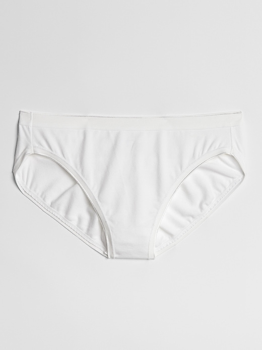 1 of 8 showing, with the color optic white of product Stretch Cotton High Leg Brief
