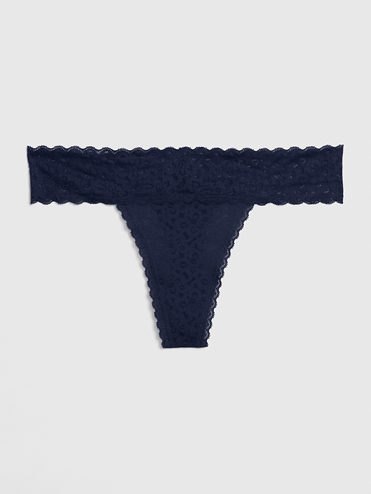 View large product image 1 of 1. Lace Thong